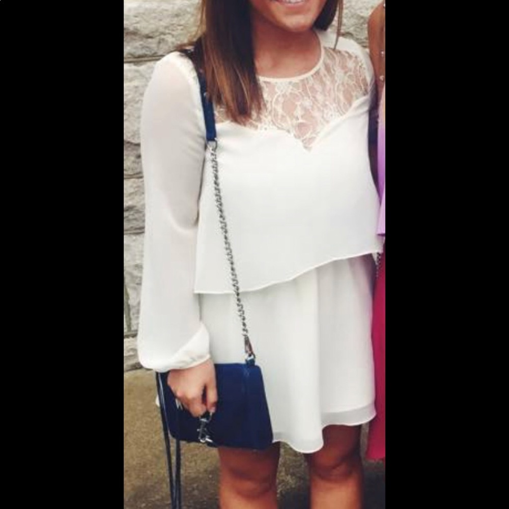 BCBG ivory cocktail dress